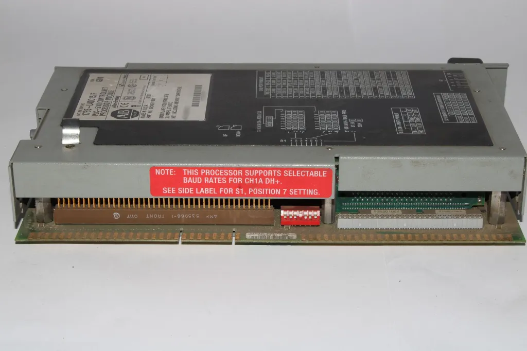 allen-bradley-1785-l40c15-f-serf-revc-plc-5-40-controlnet-processor-module-side-angle.webp