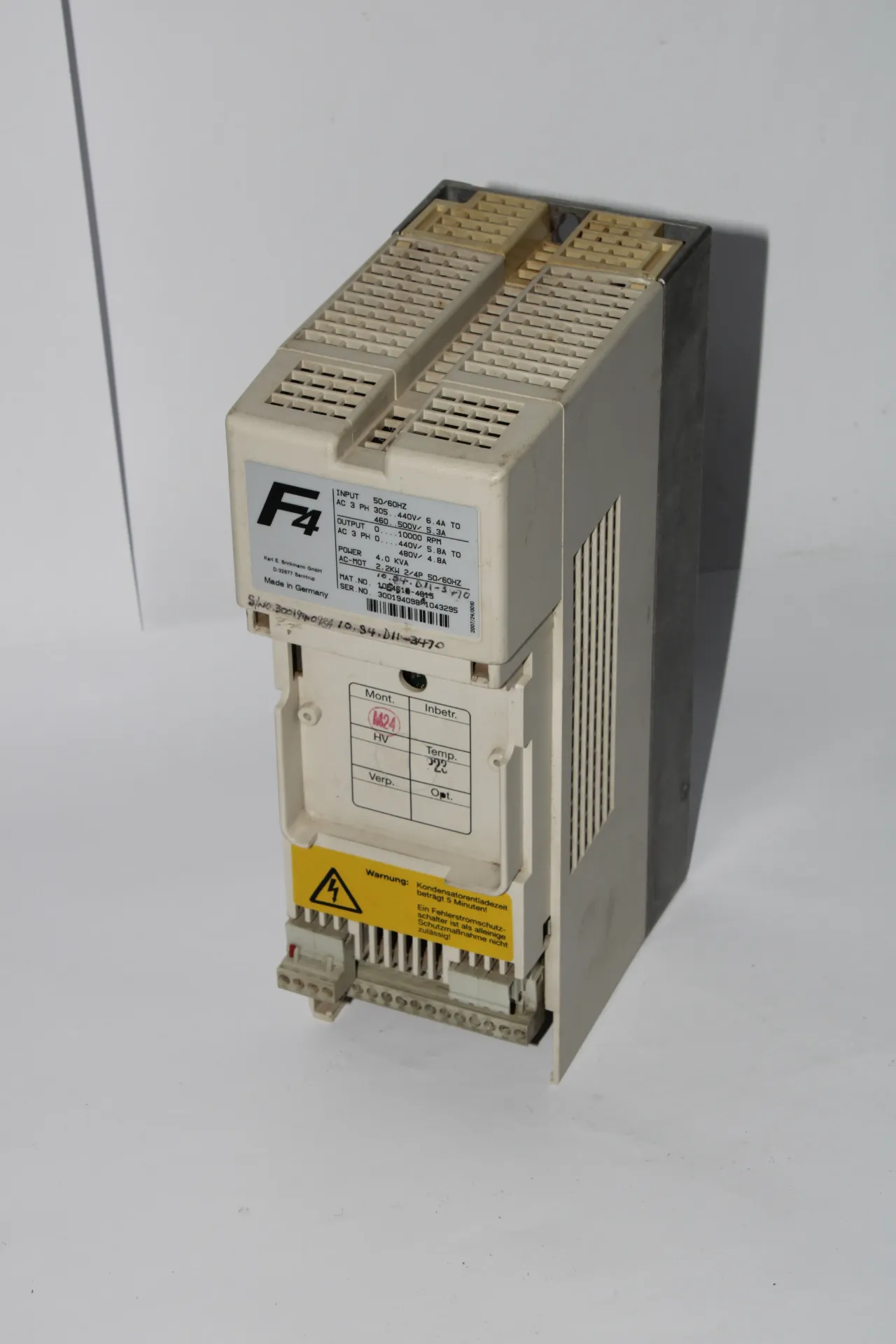 [38D] KEB 10.S4.D11-3470 (10.F4.F1D-4015) Combivert S4 Frequency Inverter Servo Drive