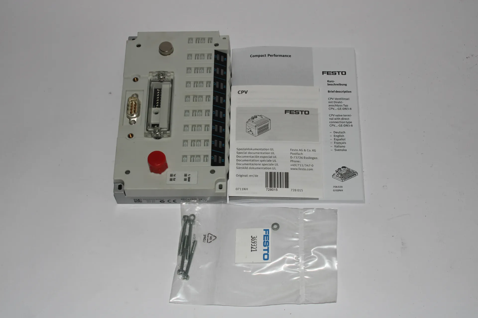 [34B] Festo CPV14-GE-DN3-8 (546200) Electrical Interface Rev.02
