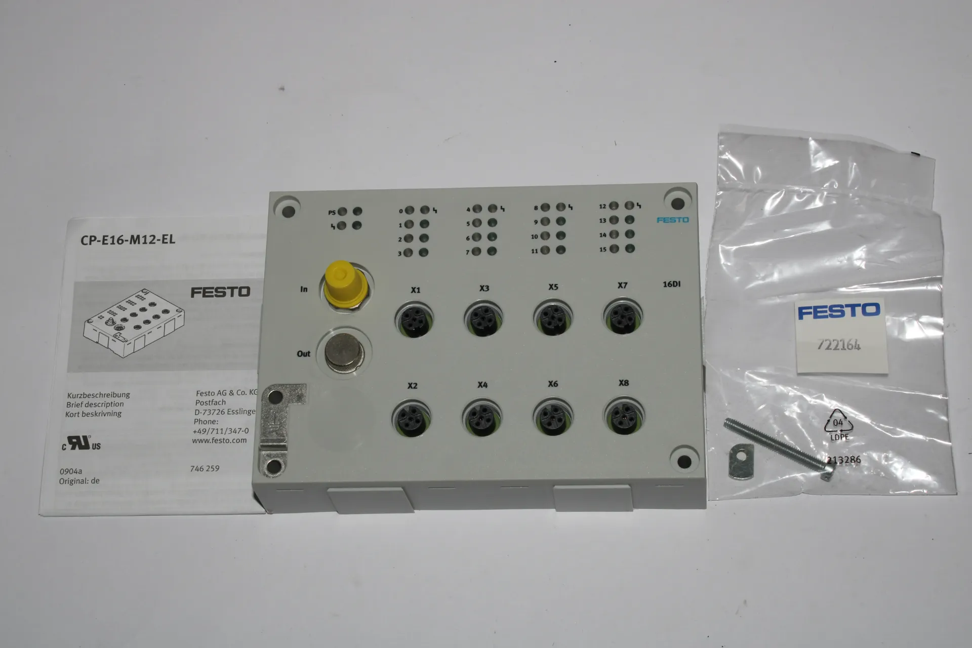 [34B] CP-E16-M12-EL (546923) Digital Input and Supply Module Rev.02