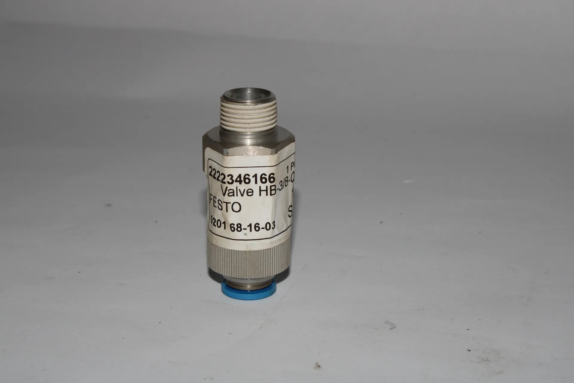 Festo HB-3/8-QS-10 (153457) Pneumatic Check/Non-return Valve Threaded 10bar 
