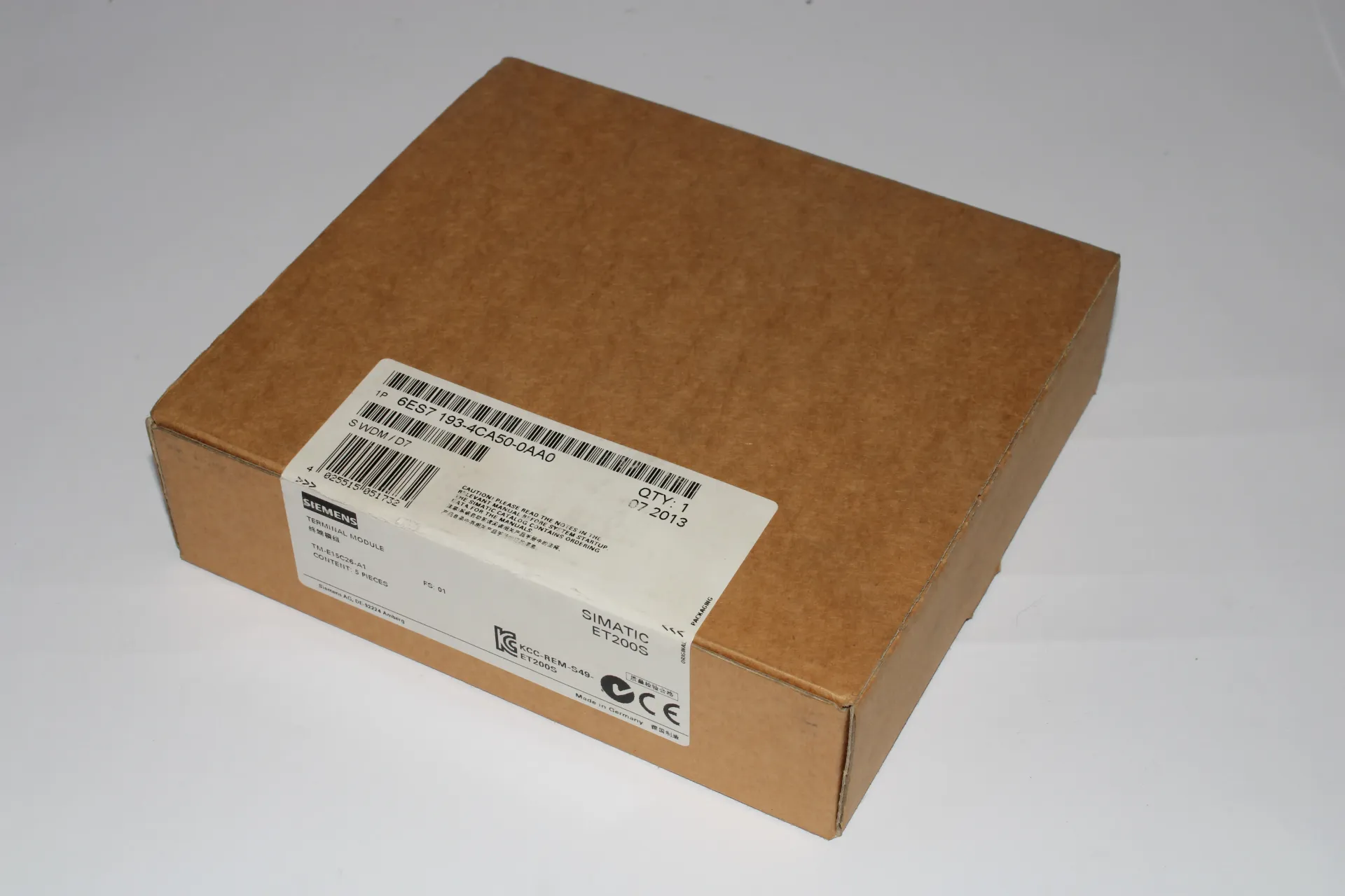 Siemens 6ES7193-4CA50-0AA0 Terminal Module  (Pack of 5)