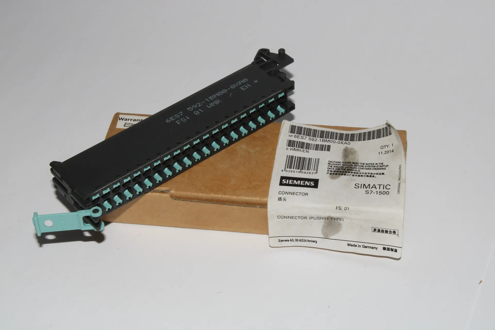 Siemens 6ES7592-1BM00-0XA0 Connector Simatic S7-1500