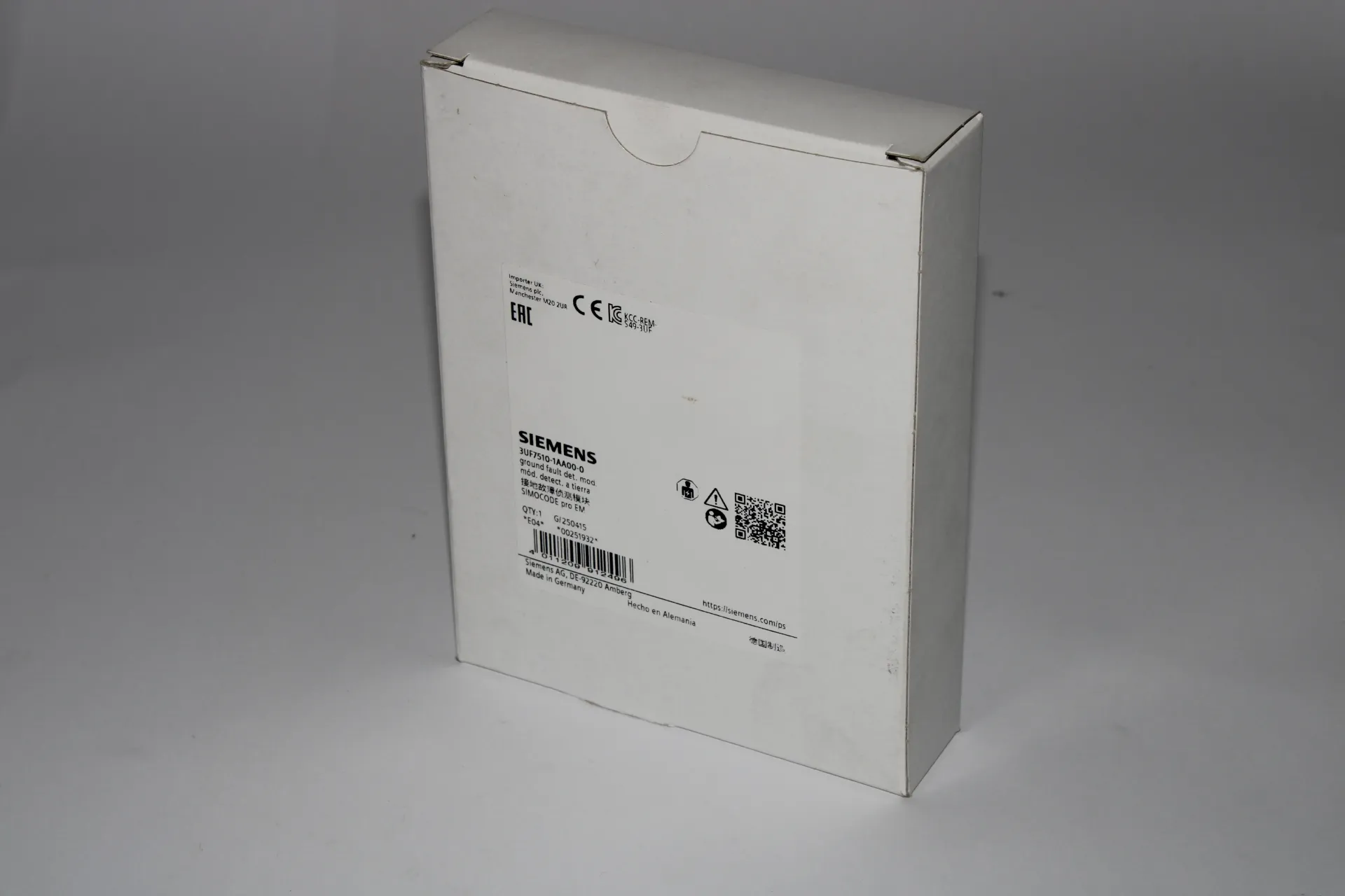 [26B] Siemens 3UF7510-1AA00-0 Ground Fault Module 