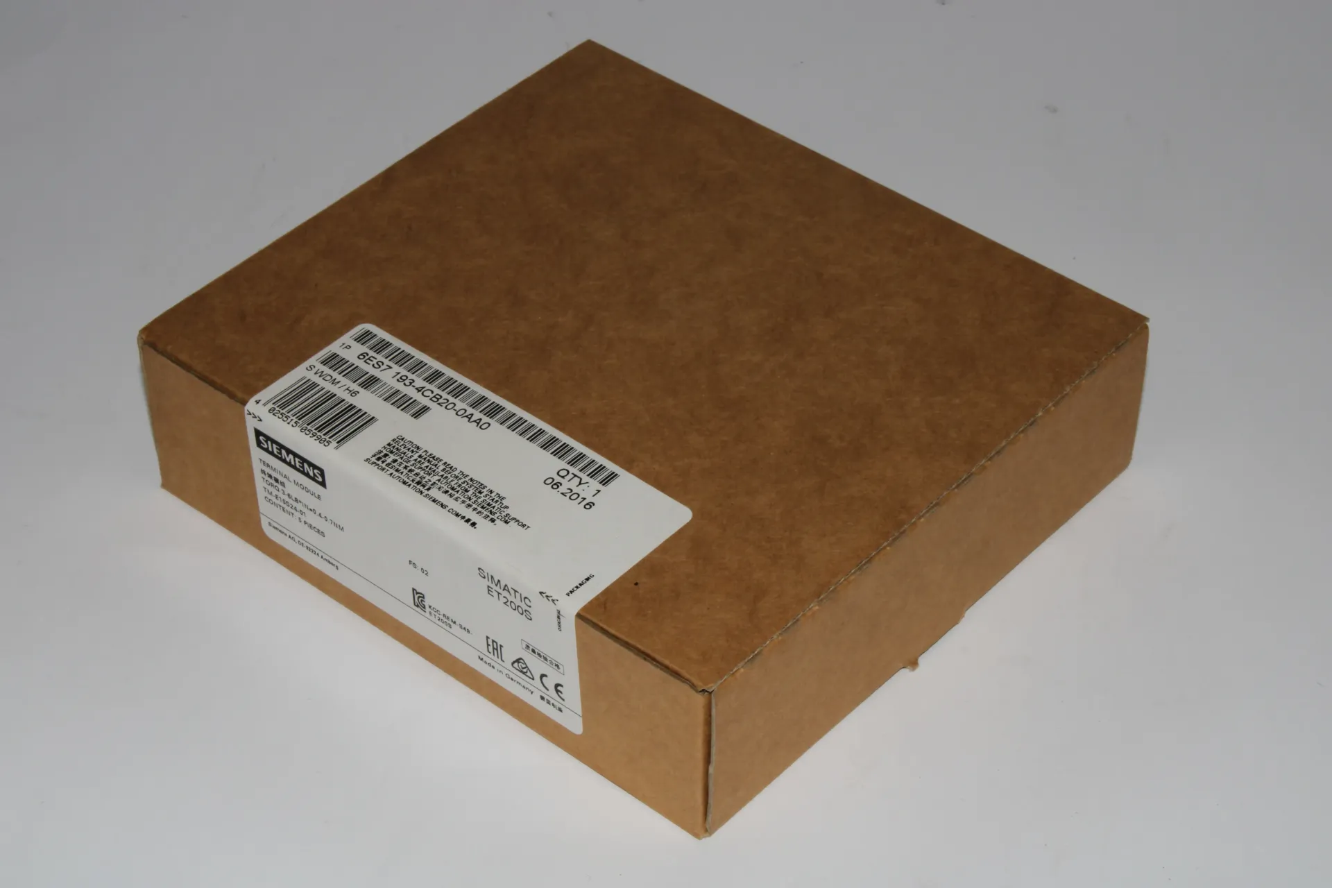 [27B] Siemens 6ES7193-4CB20-0AA0 Terminal Module Simatic ET200S