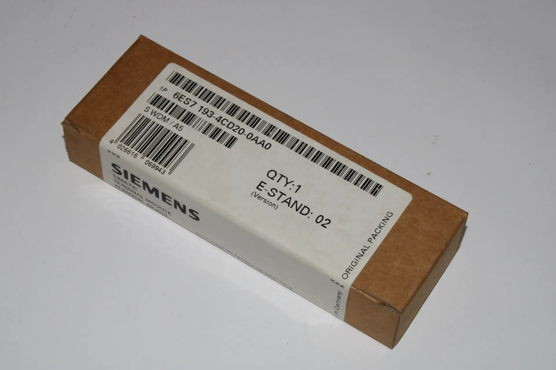 Siemens 6ES7193-4CD20-0AA0 Terminal Module 