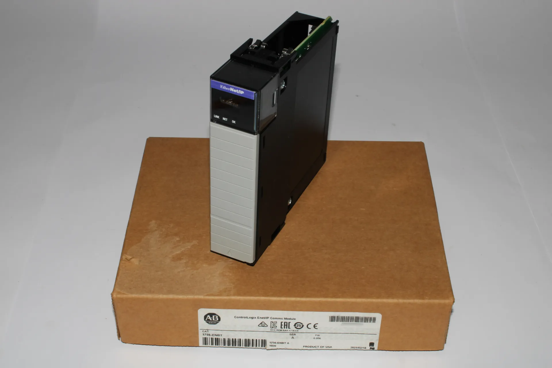 [25A] Allen-Bradley 1756-ENBT ControlLogix Enet/IP Comms Module Ser.A 