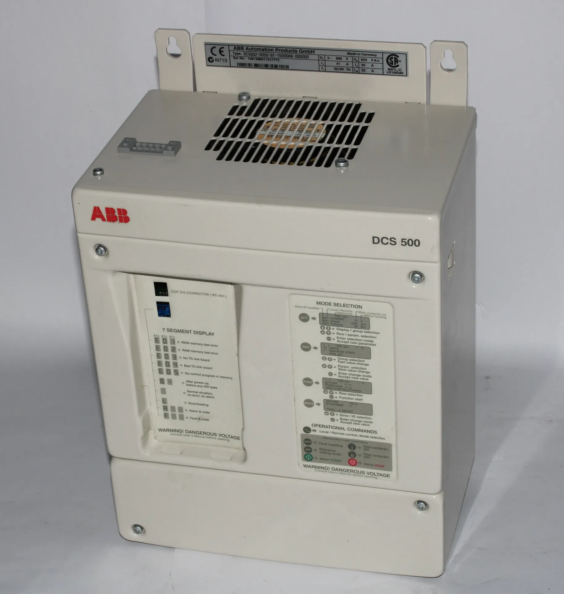 ABB DCS602-0050-61-15000AX-000000 DC Drive 50A