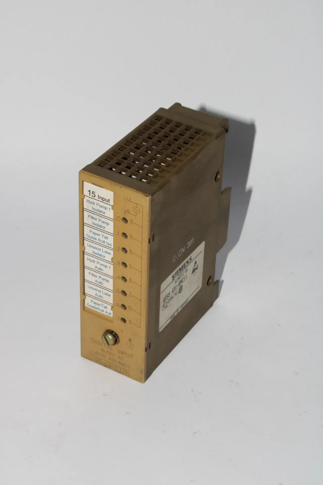 Siemens 6ES5431-8MC11 Simatic S5 431 Digital Input Module for S5-90U/-95U/-100U, ET 100U and ET 200U 