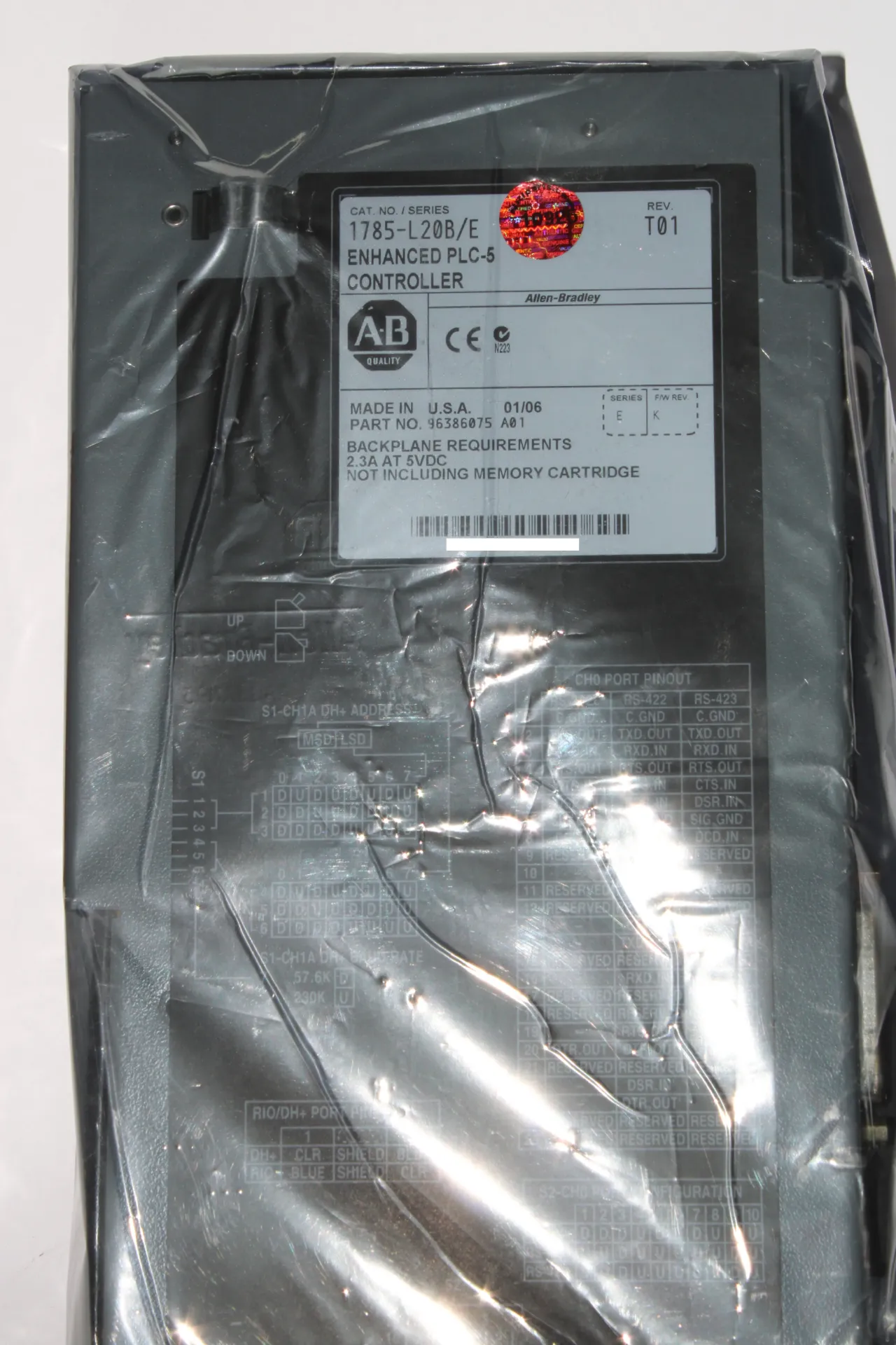 Allen-Bradley 1785-L20B/E Enhanced PLC-5 Controller Ser.E Rev.T01 