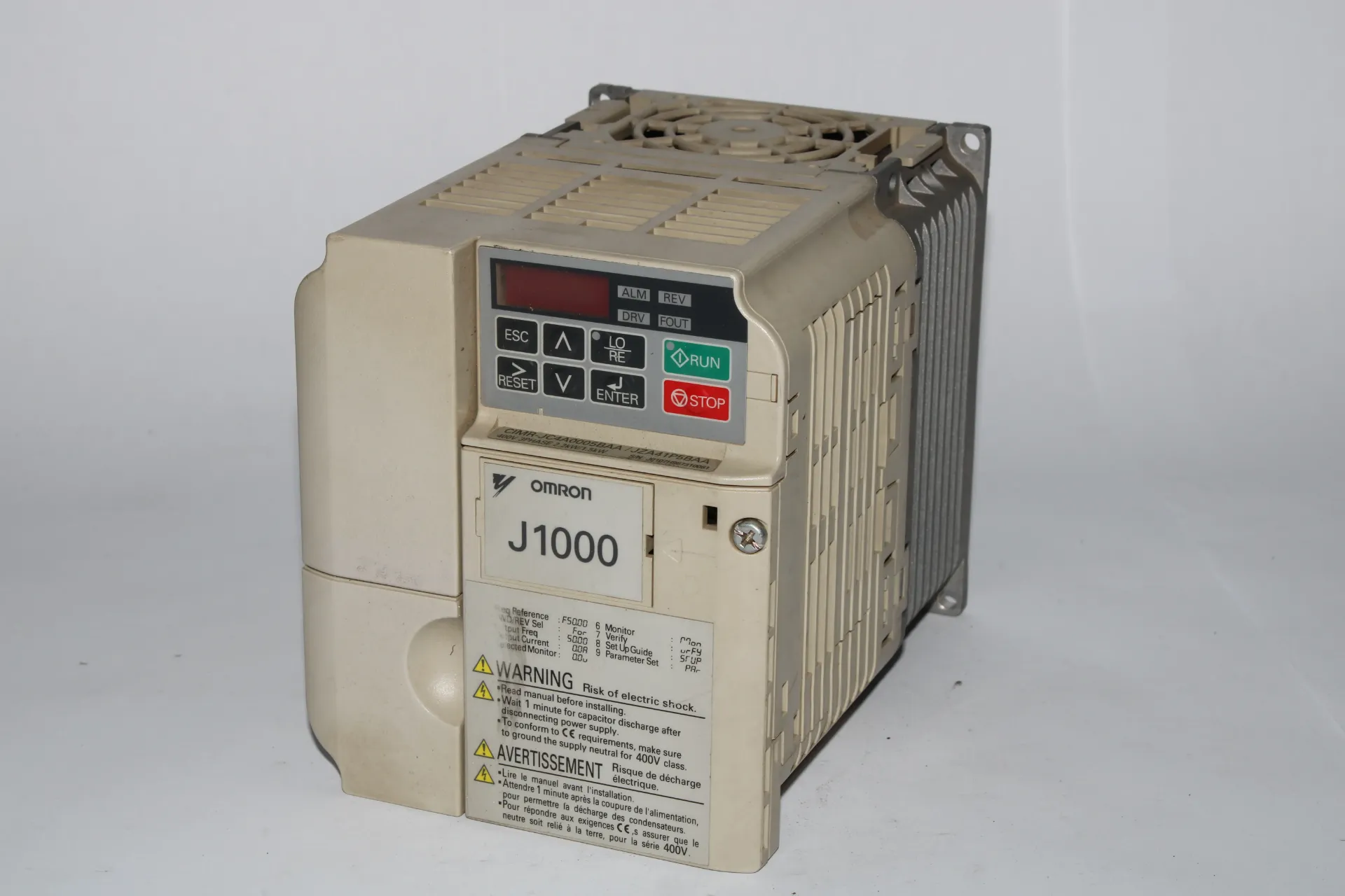 [Indoor Warehouse - Box 8] Omron CIMR-JC4A0005BAA Rev.A AC Drive  
