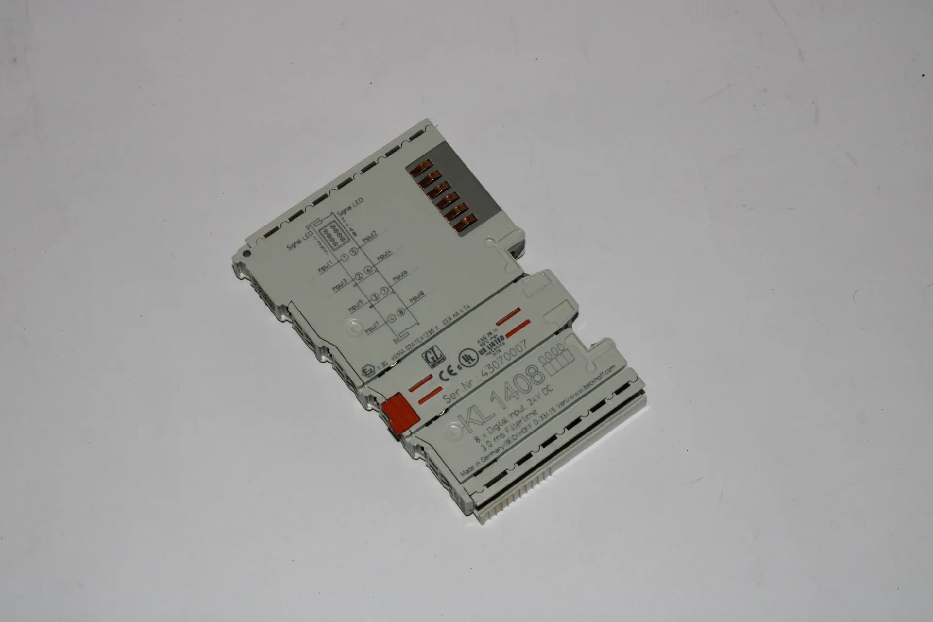 [33B] Beckhoff KL1408 Bus Terminal 8-channel Digital Input