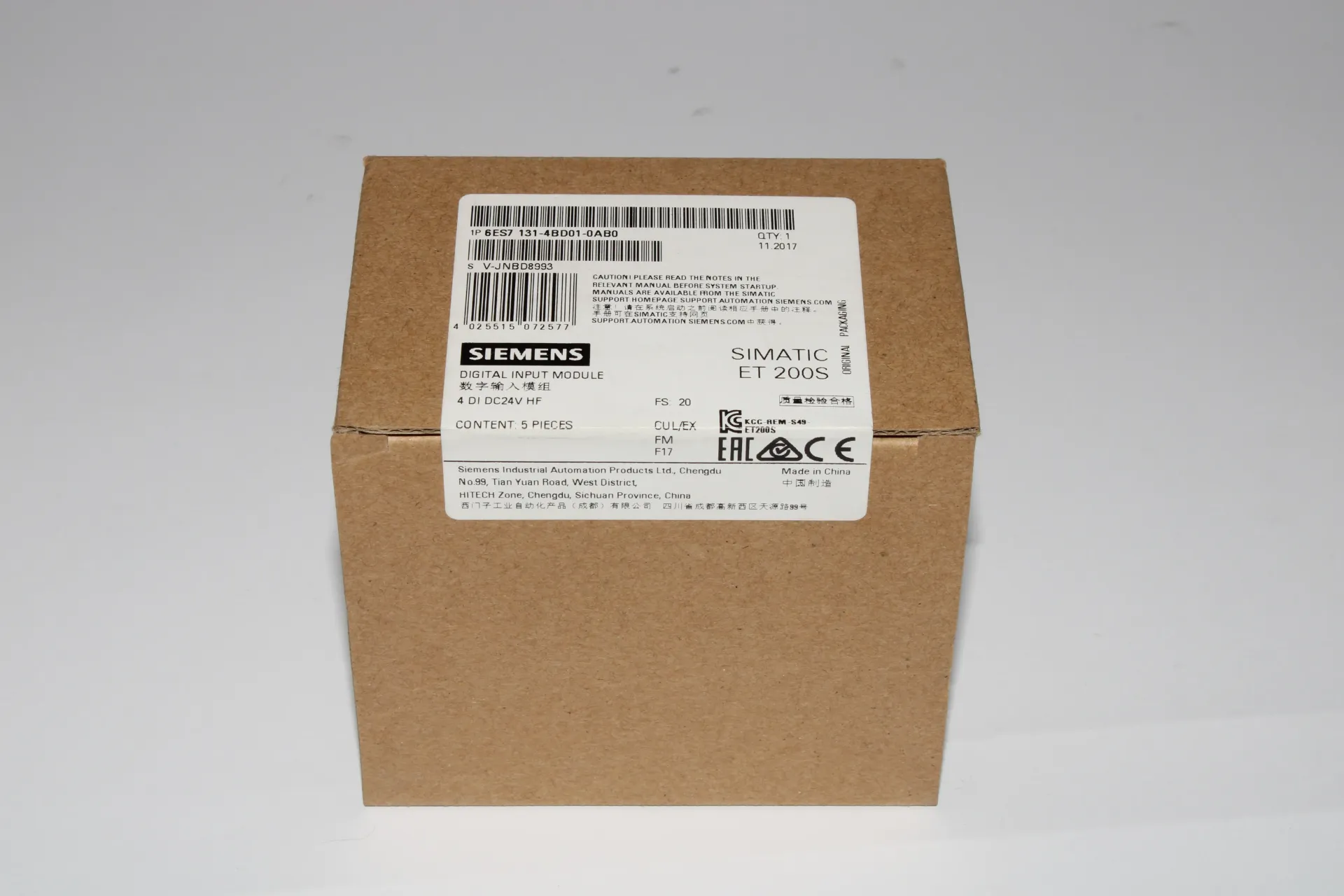 Siemens 6ES7131-4BD01-0AB0 Digital Input Module (5 pieces)
