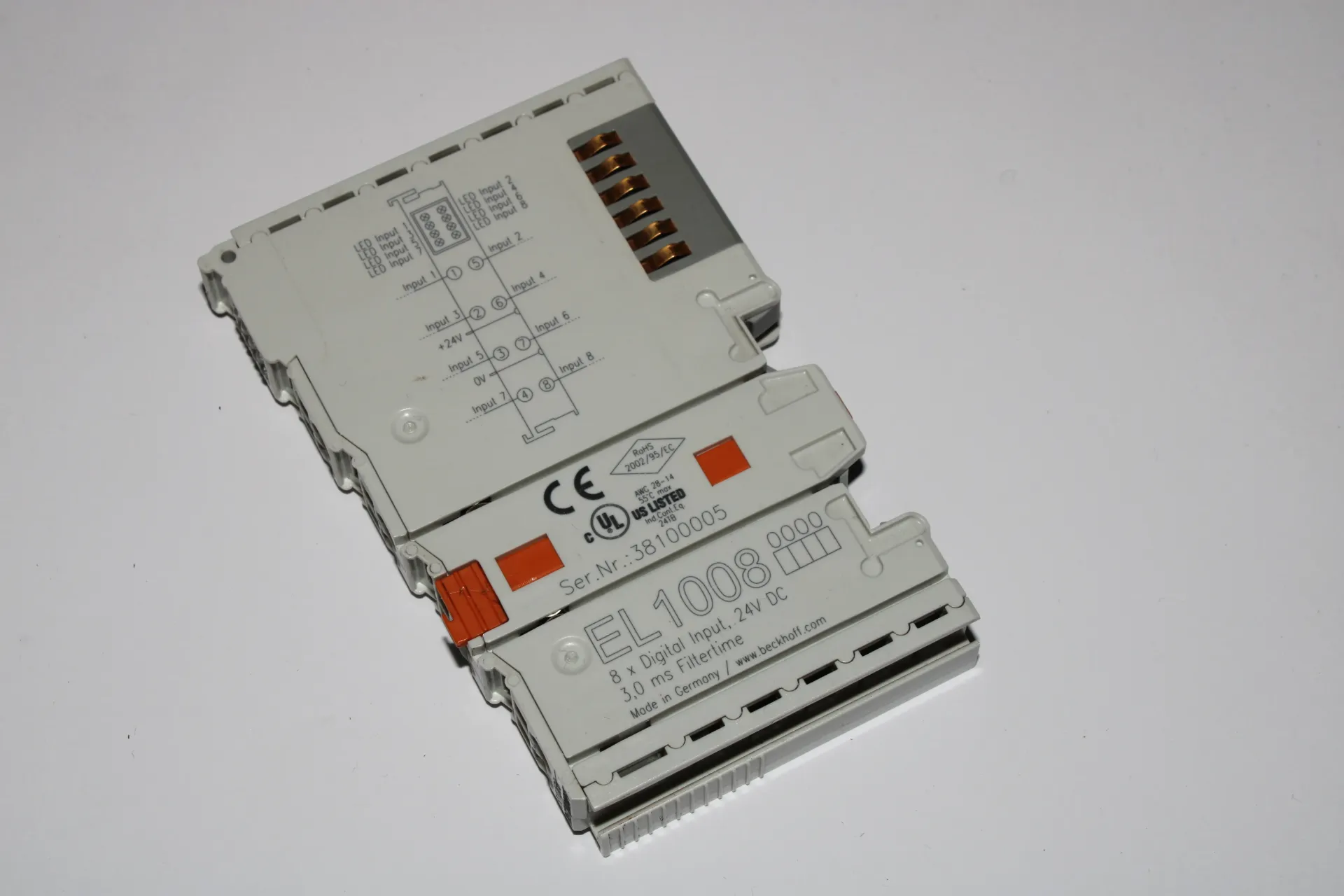 [29C] Beckhoff EL1008 Digital Input Terminal 