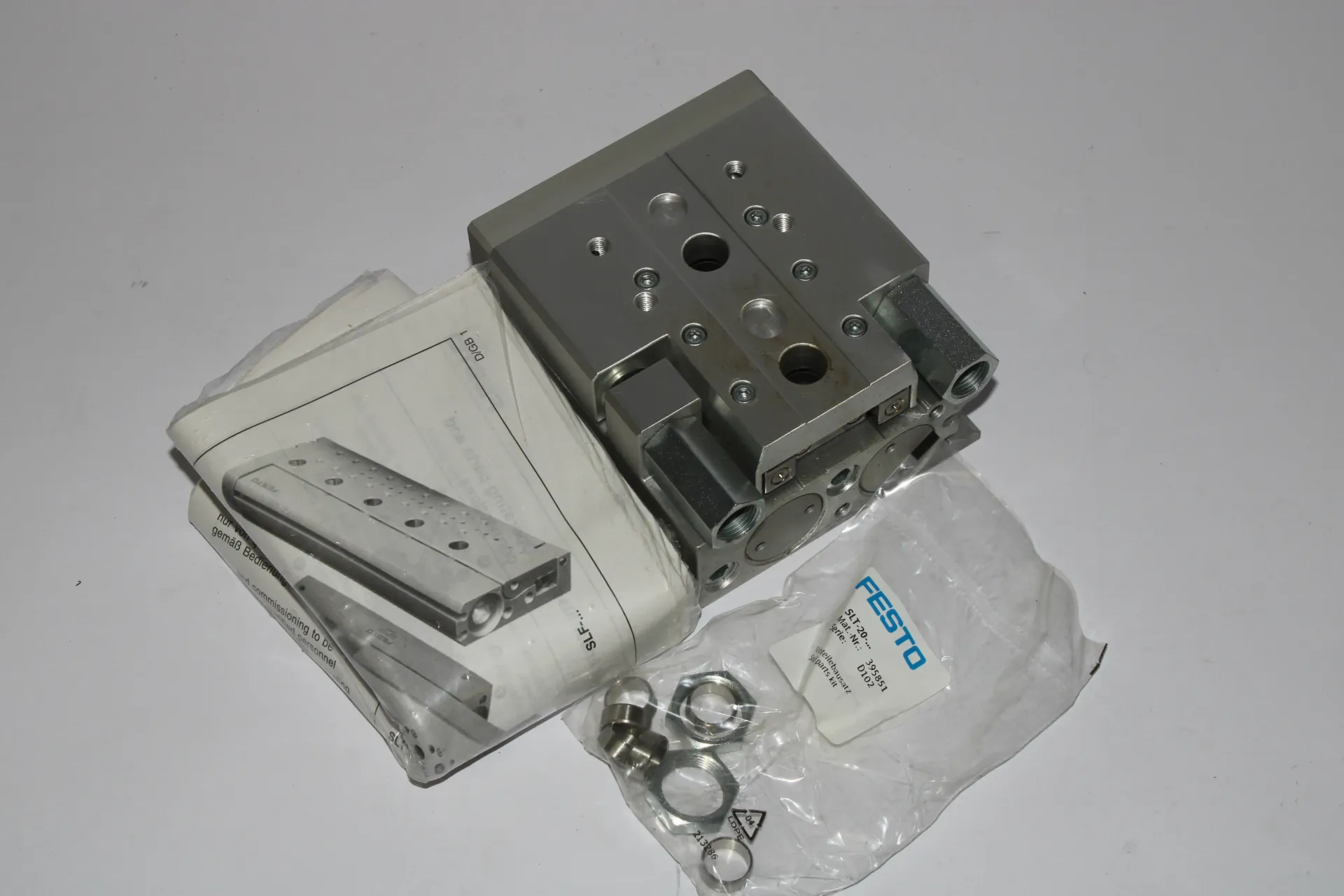 Festo SLT-20-20-P-A Double-acting Pneumatic Mini-slide Linear Actuator